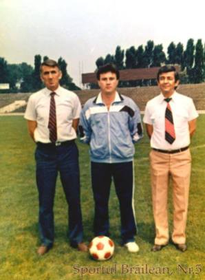 Campania de promovare a FCM ului Braila pt liga 1 1989 - 90, antrenor Bujor Halmageanu , secund Ionel Iuga , presedinte Mircea iancu